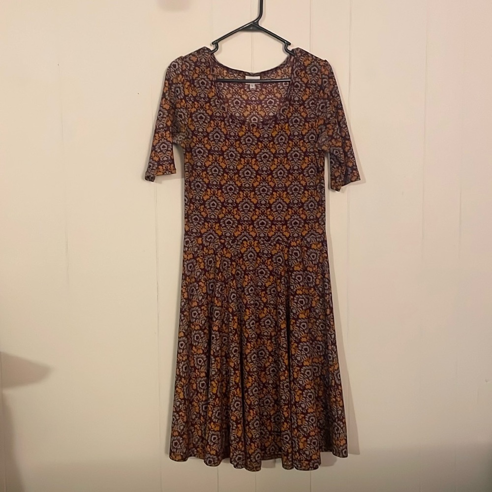 Lularoe pink and yellow dress